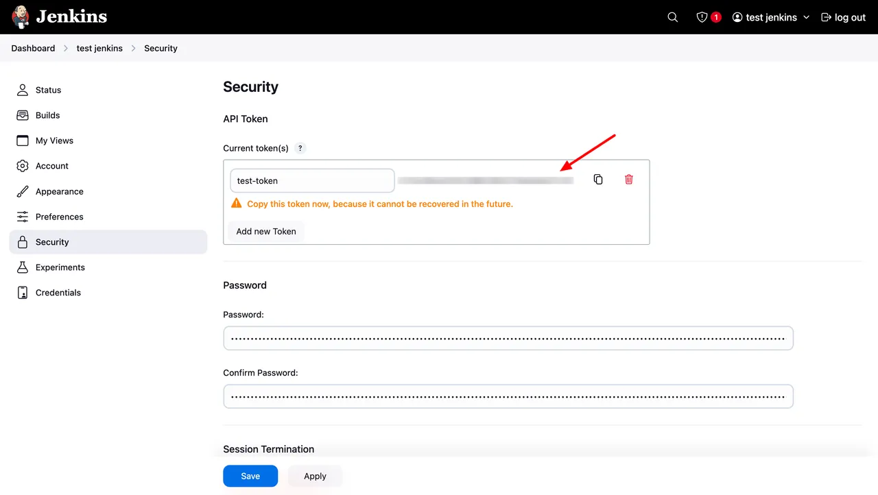Generate API Token