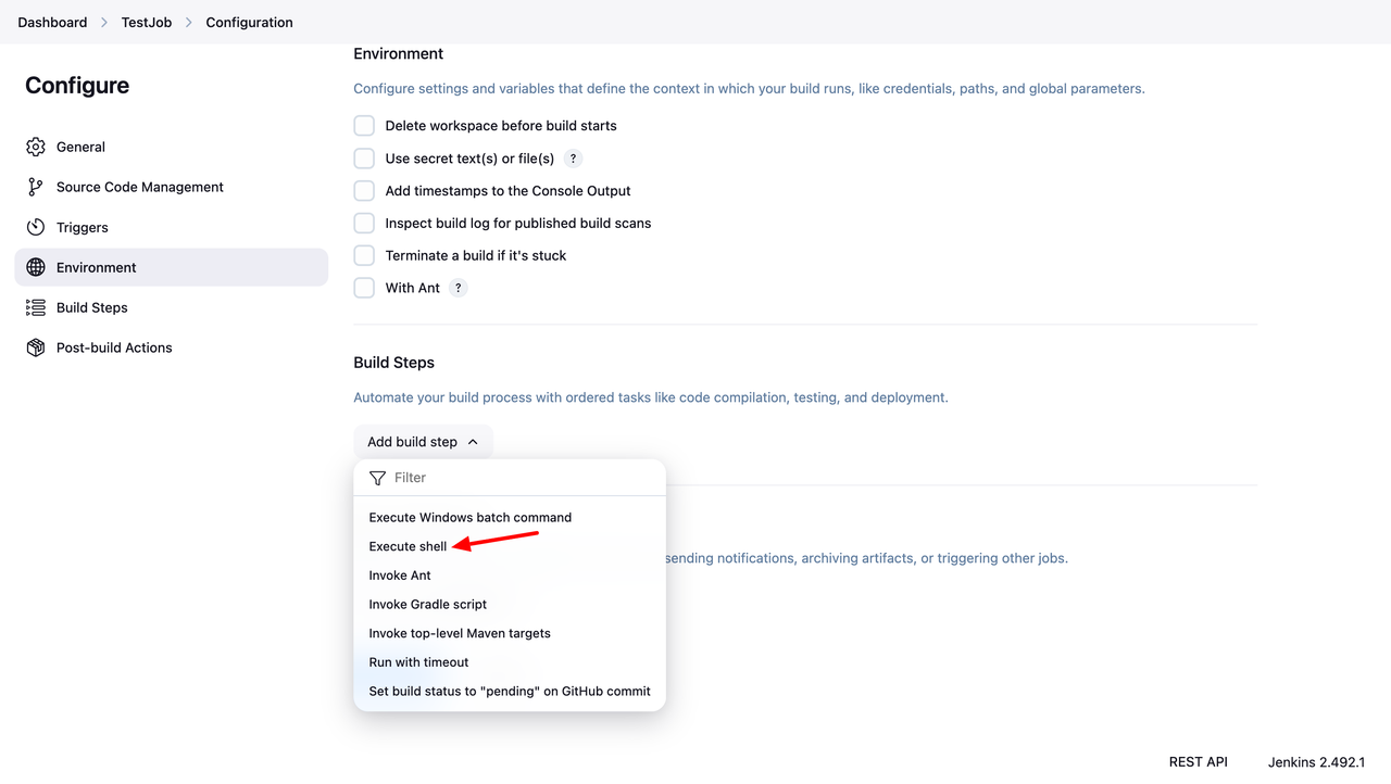 Configure Job