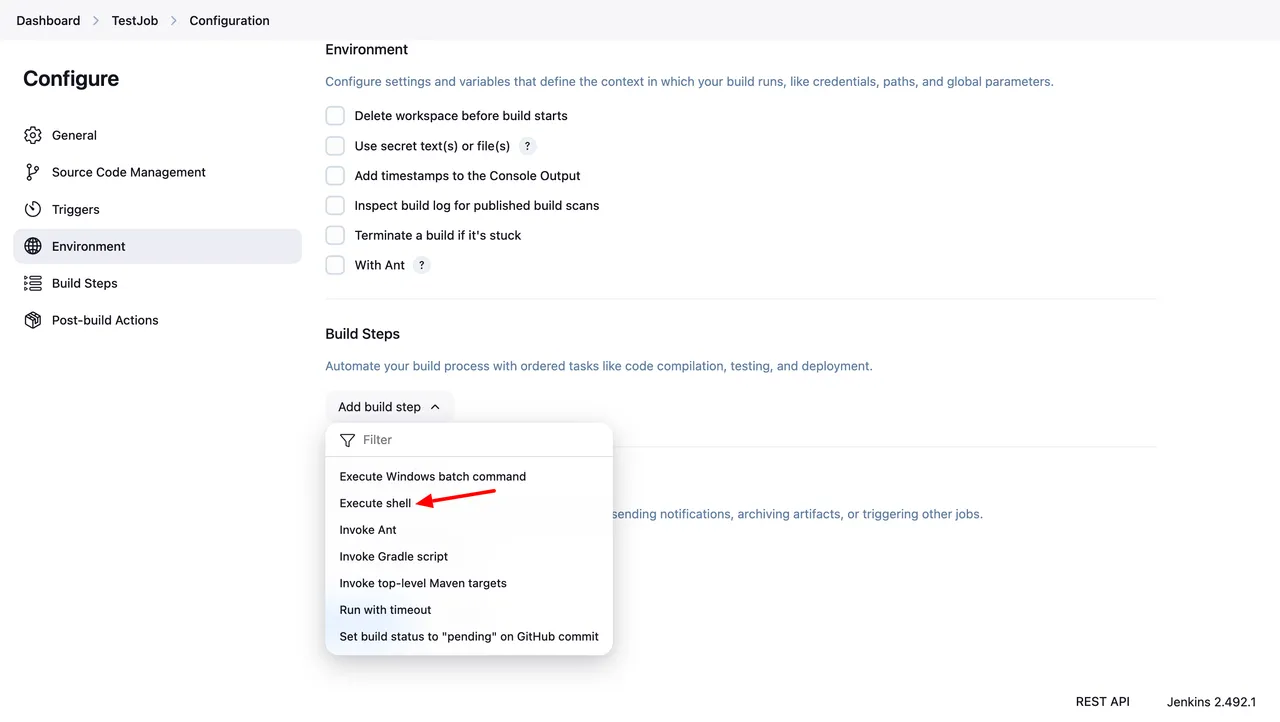 Configure Job
