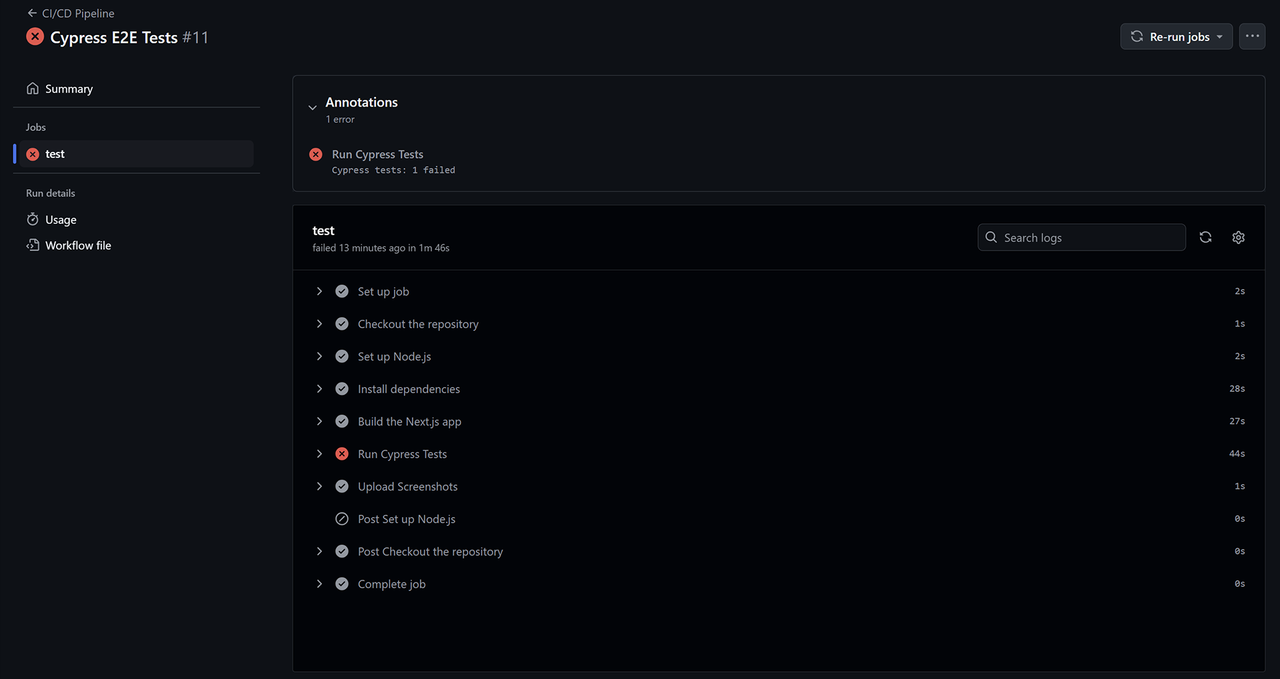 Workflow Job Overview