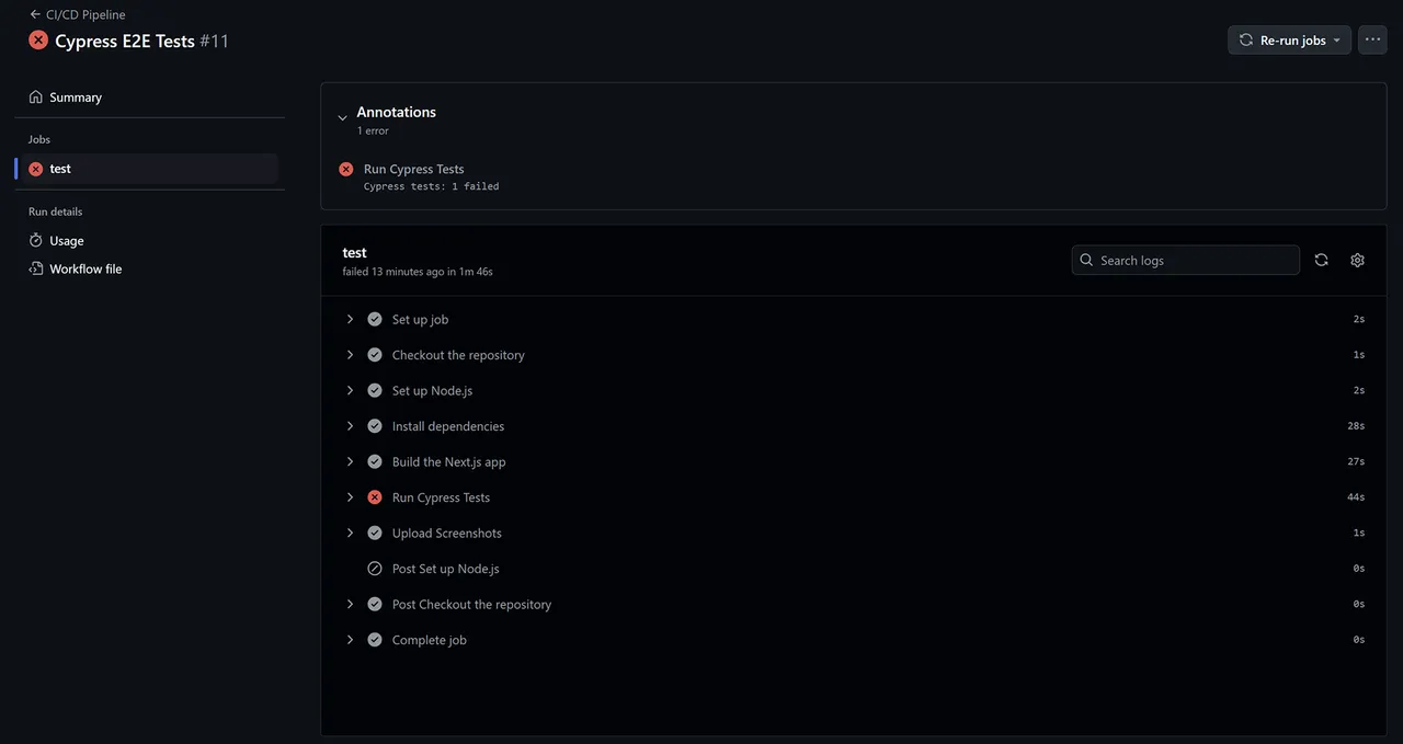 Workflow Job Overview