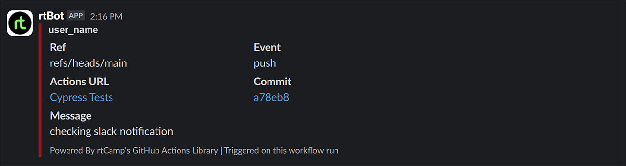 Slack Msg