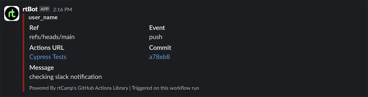 Slack Msg