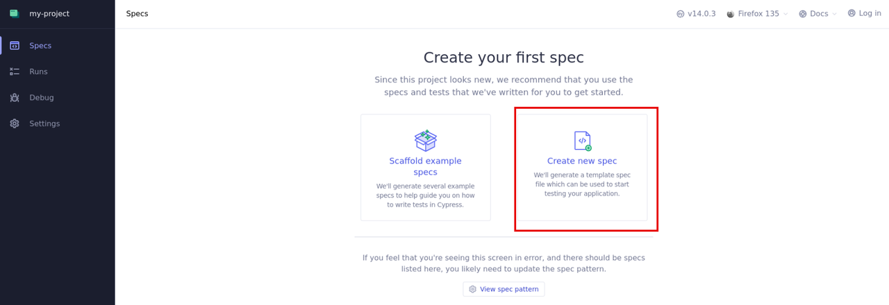 Verify new Spec Prompt