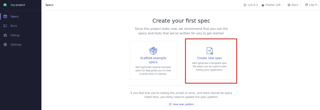 Verify new Spec Prompt