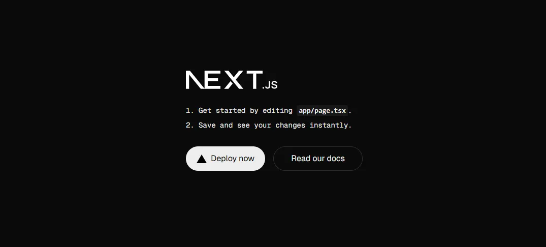 Default Next.js Web Application Template