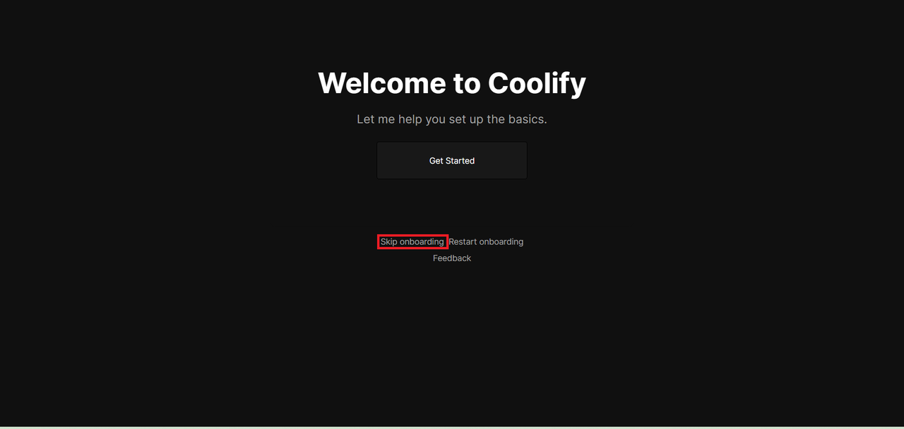Coolify Onboarding