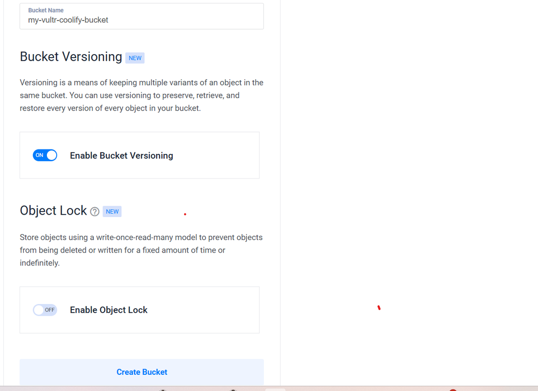 Enable Bucket Versioning