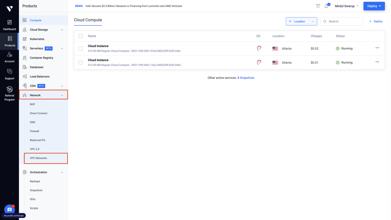 add vpc network