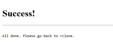 Authenticate rclone with the Google Console Account