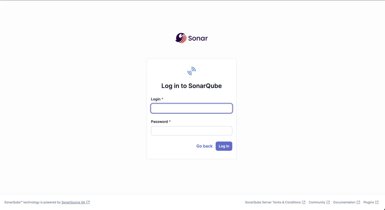 SonarQube dashboard