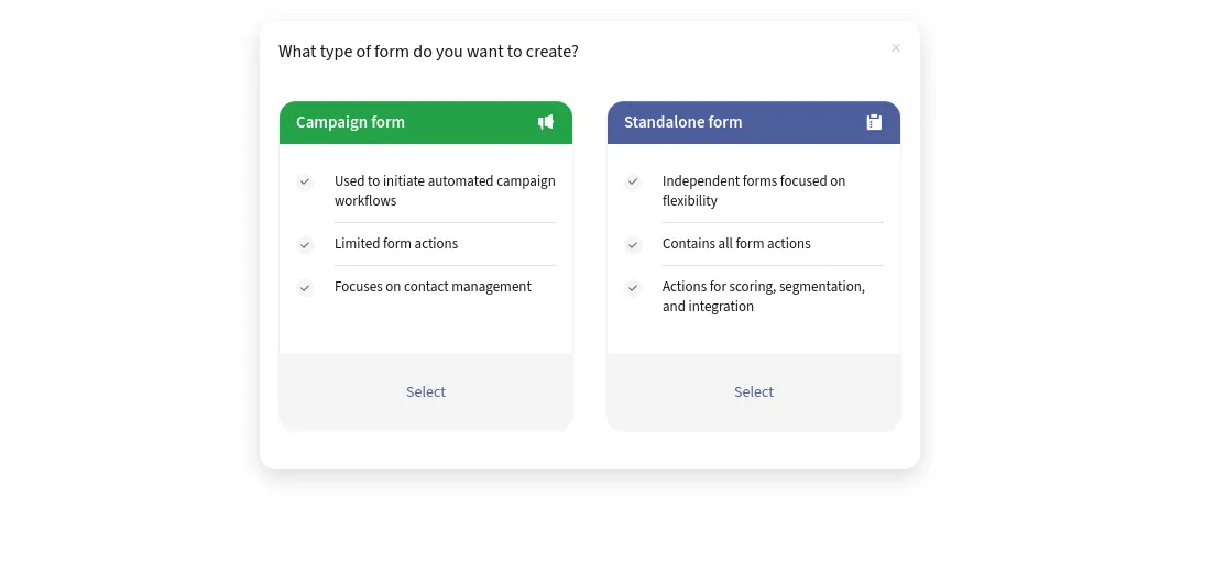 Create forms