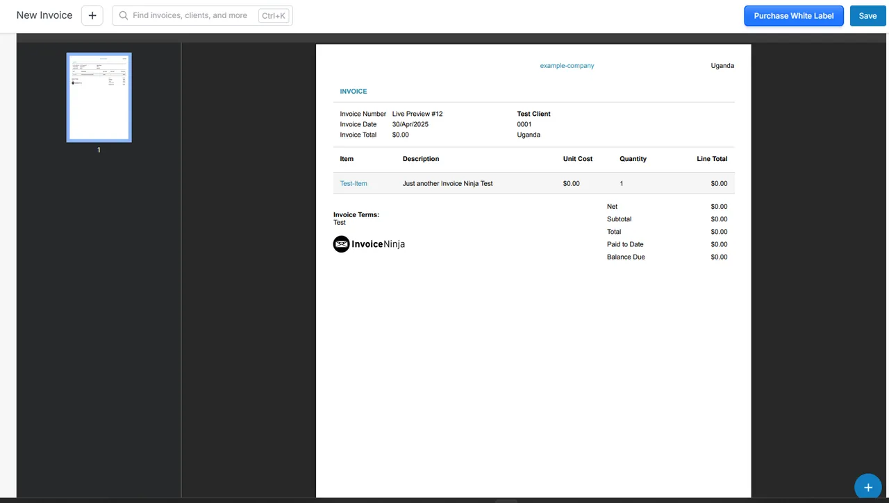 Download an Invoice