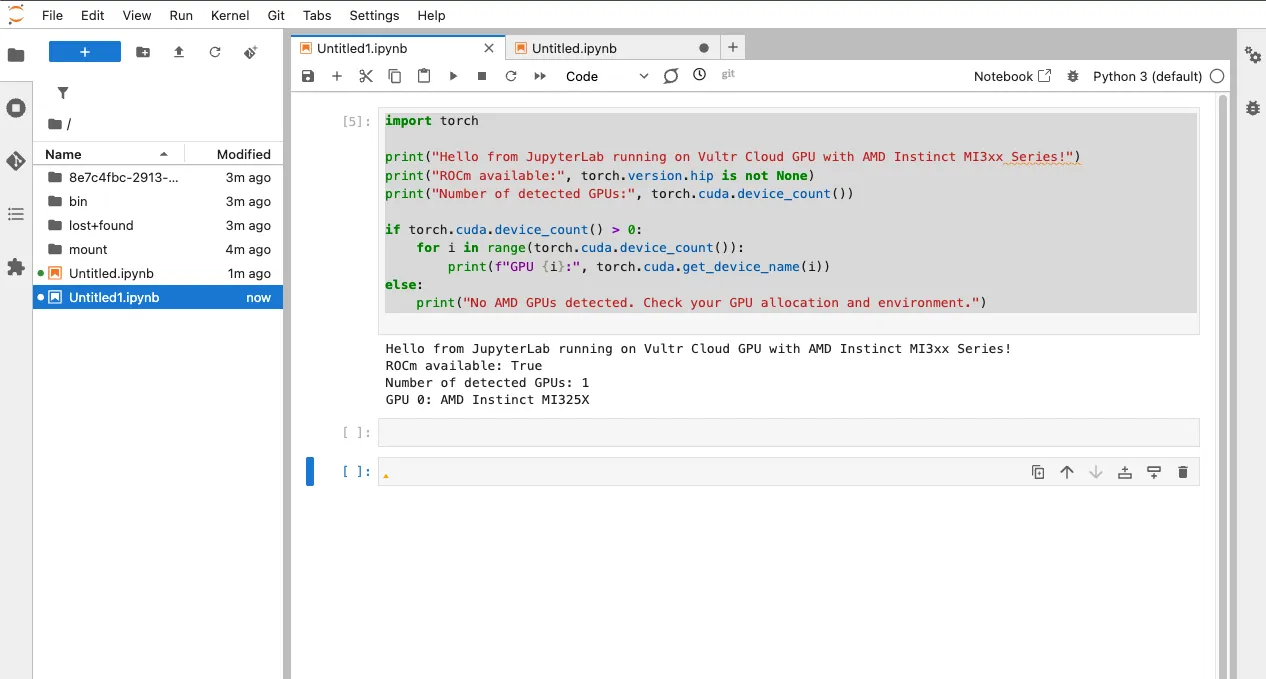 Run Sample Python3 Code