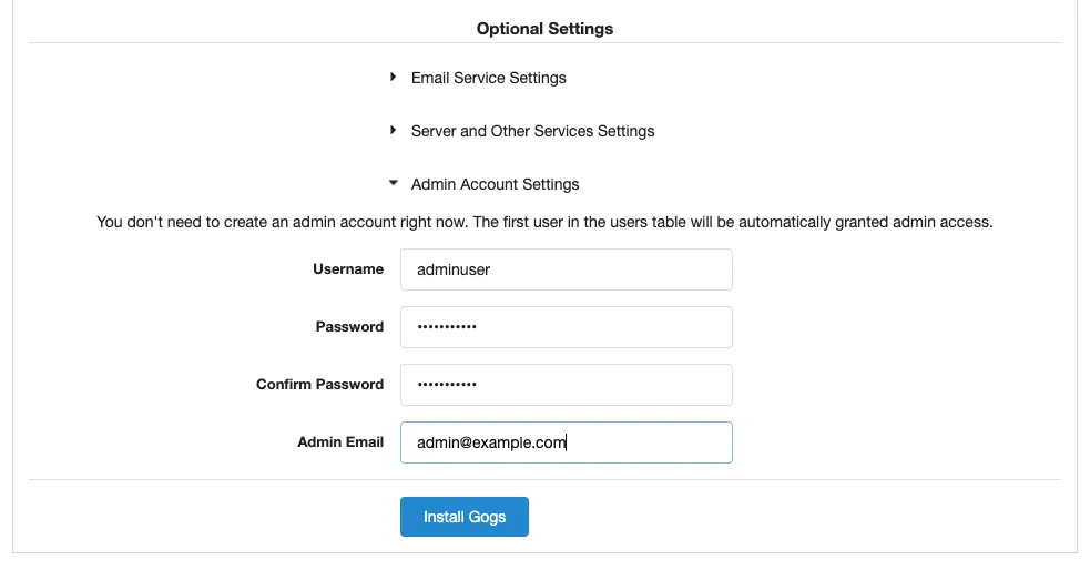 Admin User