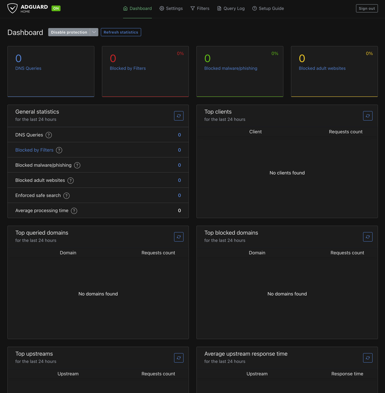 AdGuard Home Dashboard