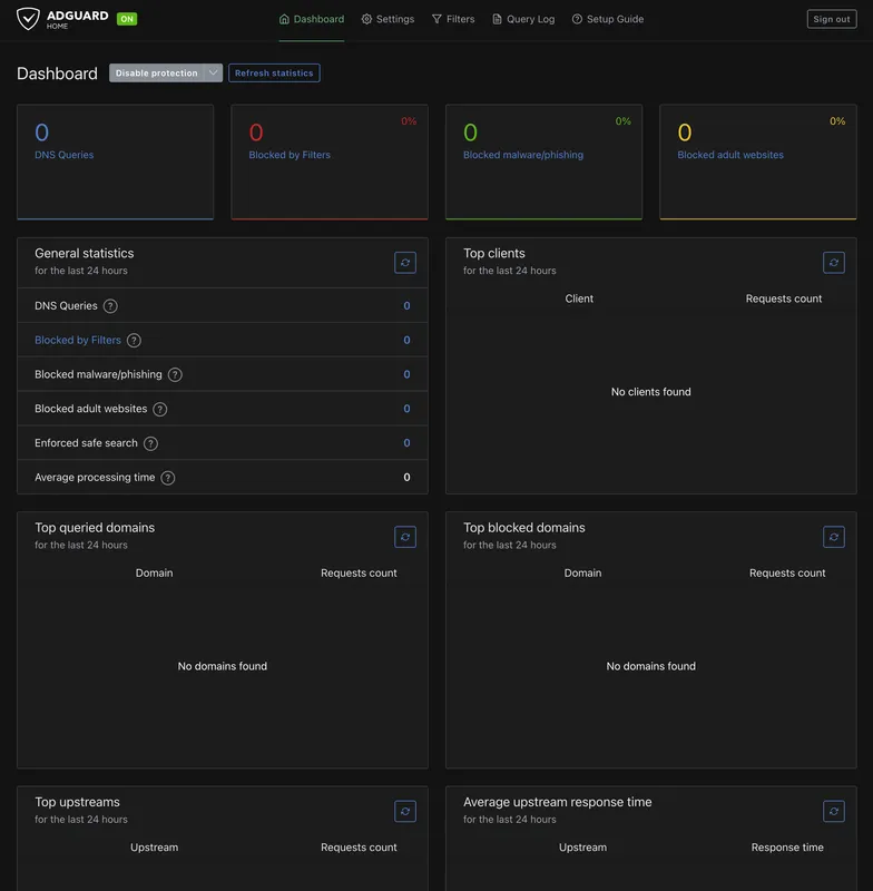 AdGuard Home Dashboard