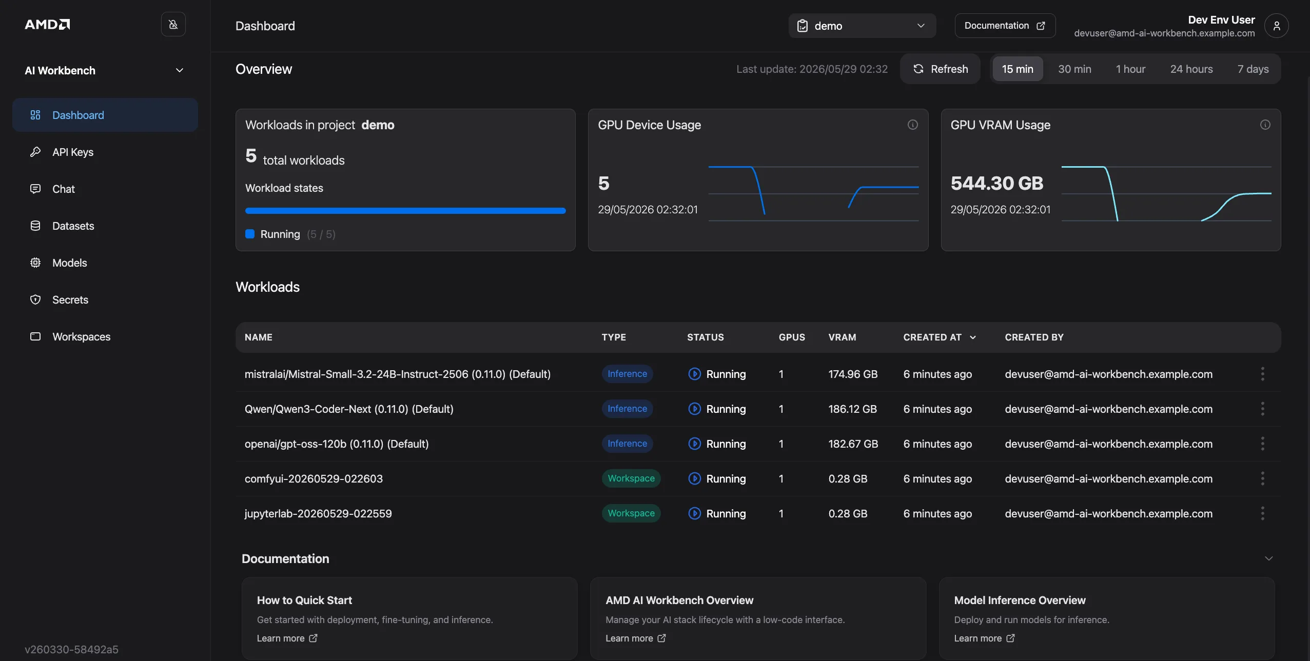 AMD AI Workbench