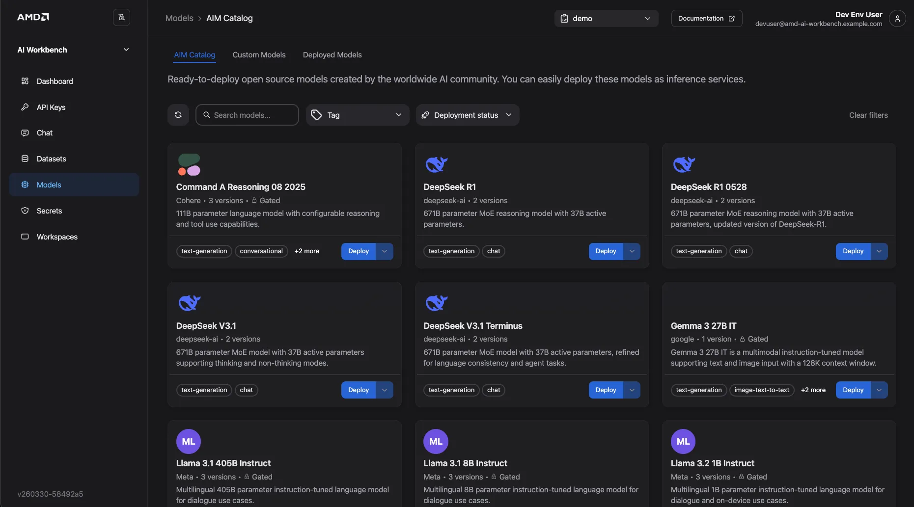 AIM Catalog