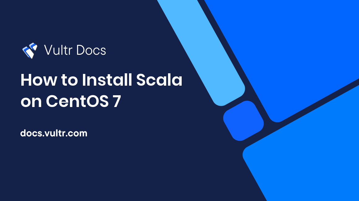 How to Install Scala on CentOS 7 header image