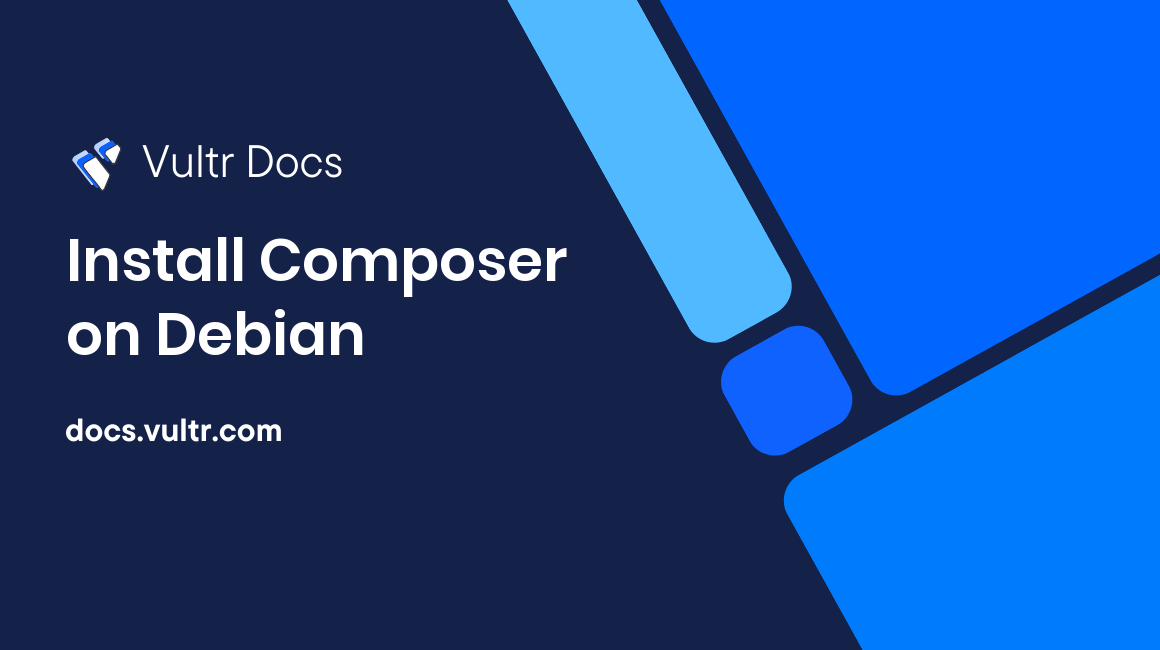 Install Composer on Debian header image