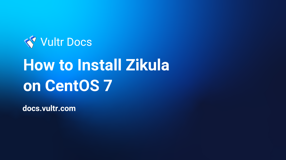 How to Install Zikula on CentOS 7 header image