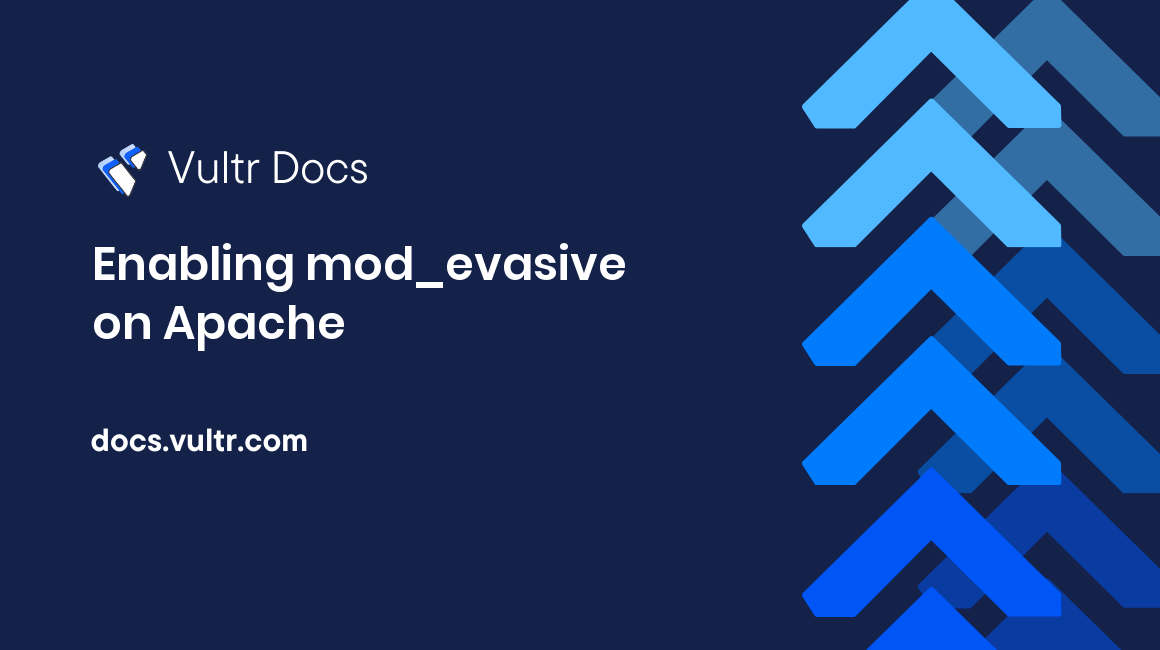 Enabling mod_evasive on Apache header image