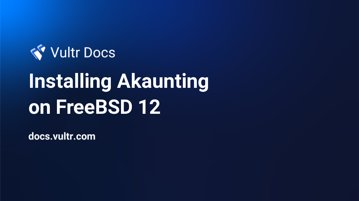 Installing Akaunting on FreeBSD 12 header image