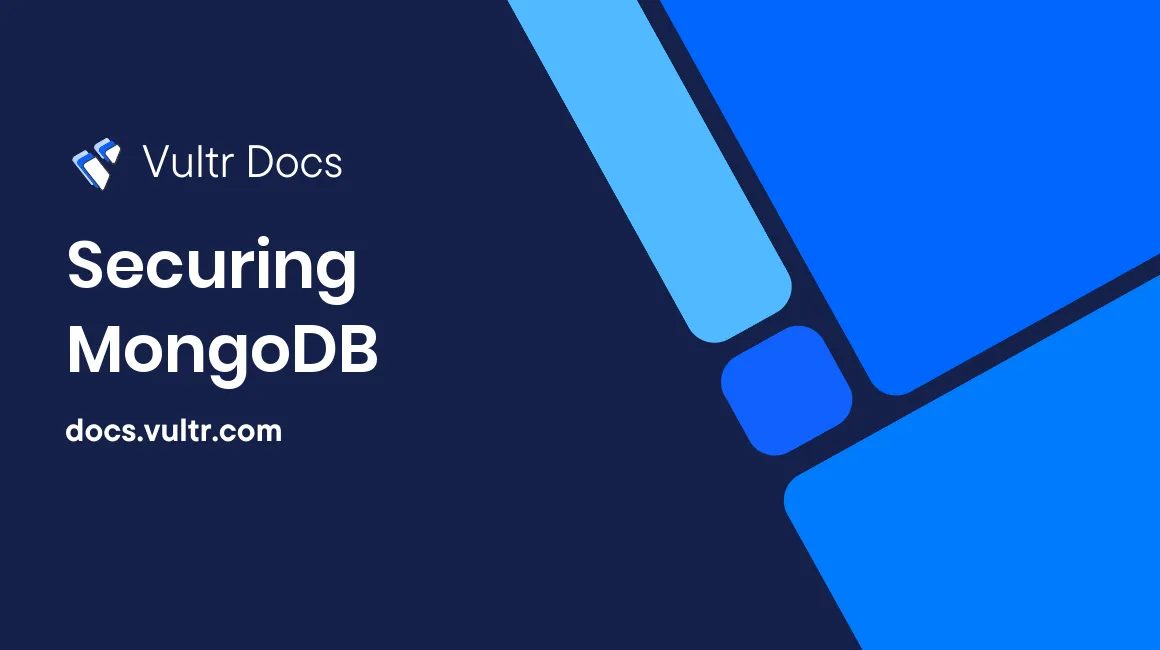 Securing MongoDB header image