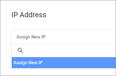 Assign IP Address