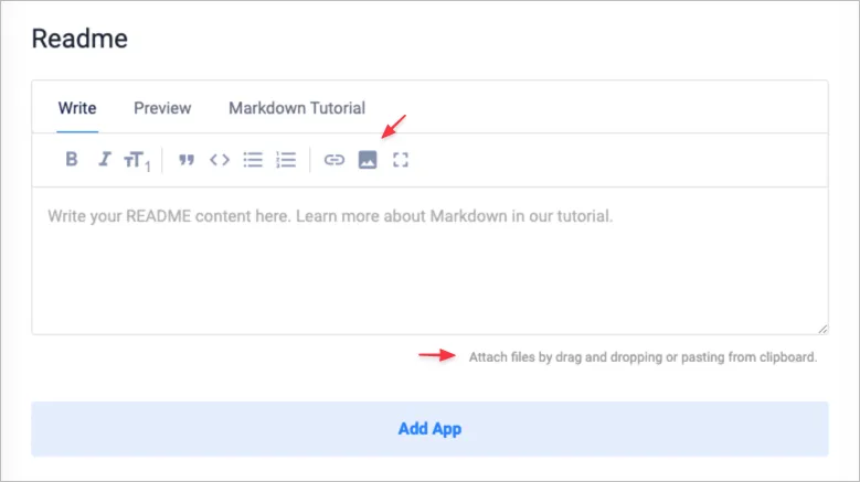 Screenshot of Readme form