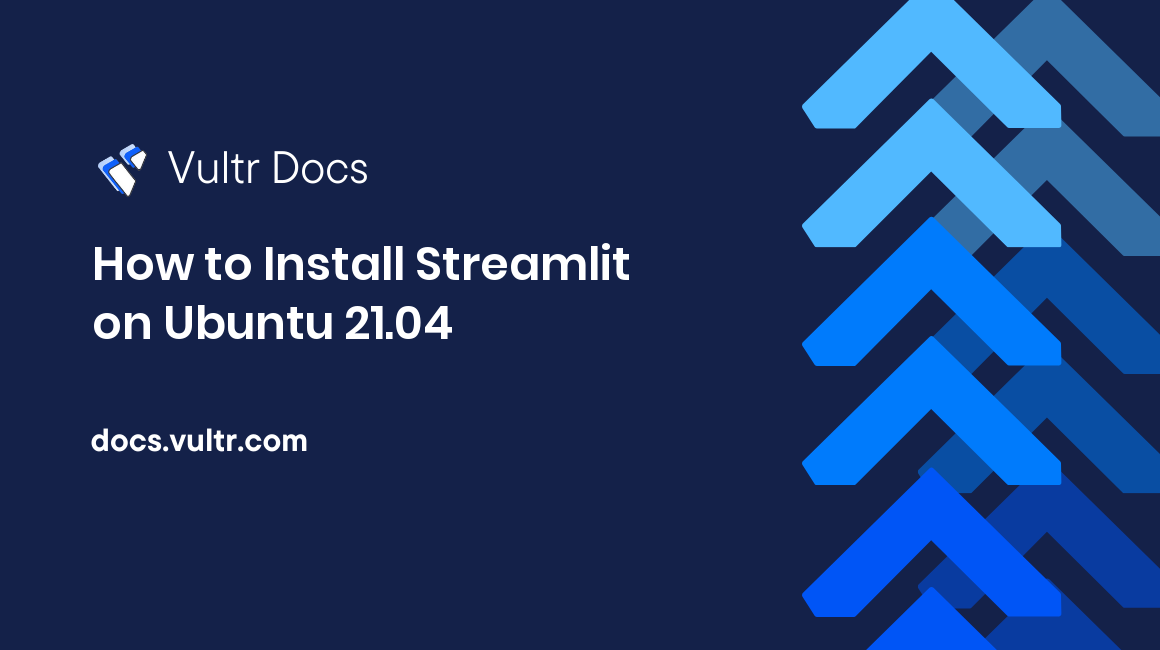 How to Install Streamlit on Ubuntu 21.04 header image