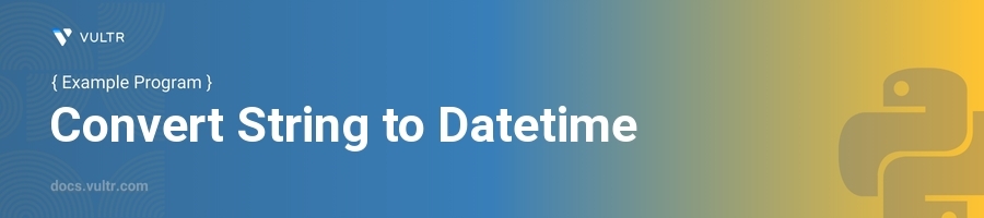 Convert string to datetime header image