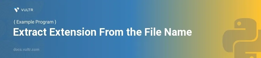 Extract extension from the file name header image