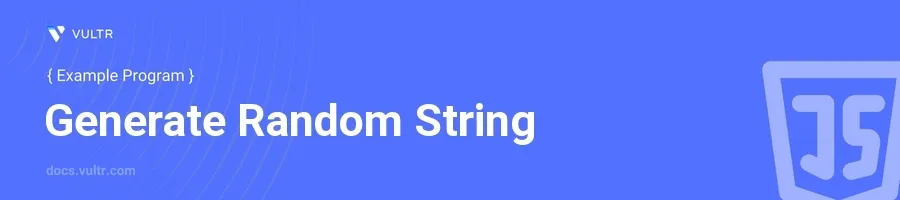 Generate random string header image