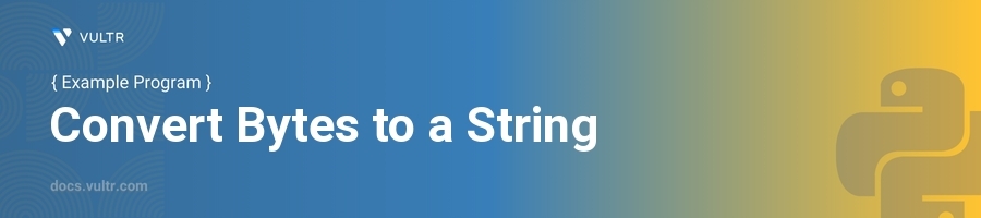 Convert bytes to a string header image