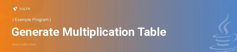 Generate multiplication table header image