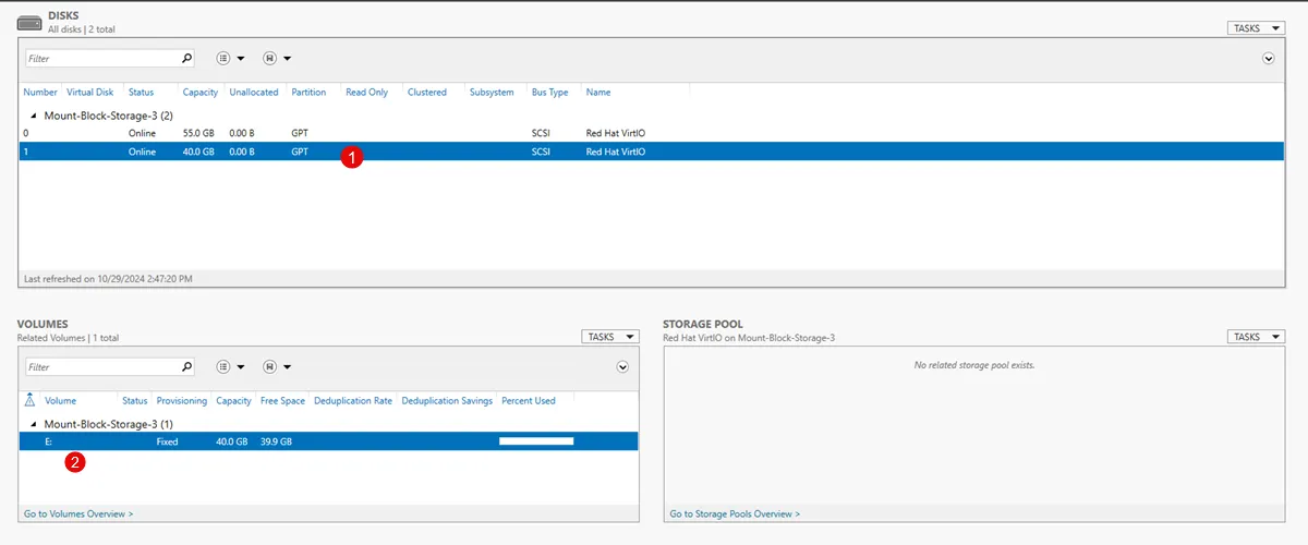 Verify the new Vultr Block Storage Volume