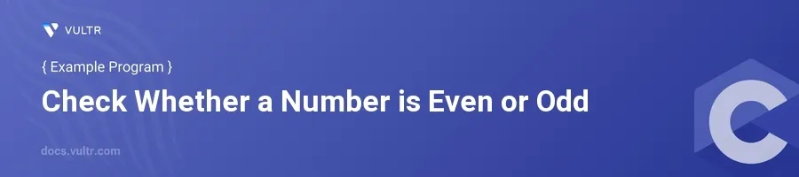 Check whether a number is even or odd header image