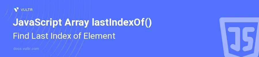 lastIndexOf() header image