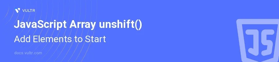 unshift() header image