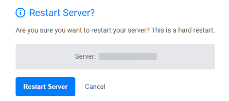 Restart the Server