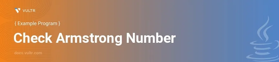 Check armstrong number header image