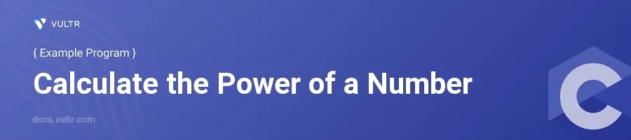 Calculate the power of a number header image