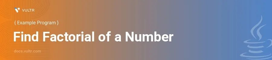 Find factorial of a number header image