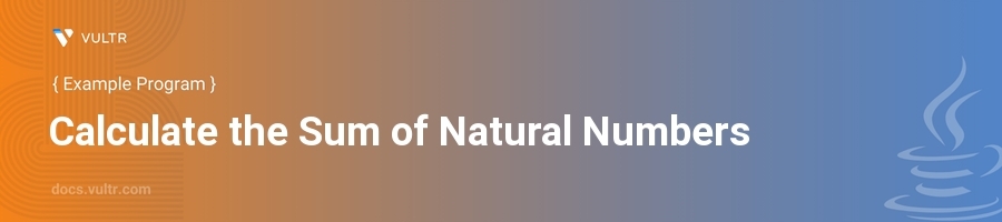 Calculate the sum of natural numbers header image