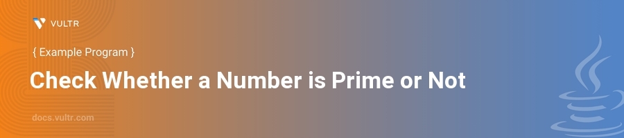 Check whether a number is prime or not header image