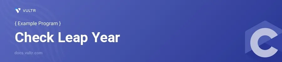 Check leap year header image