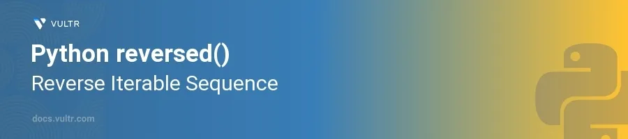 reversed() header image
