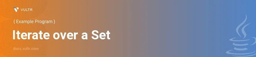 Iterate over a set header image
